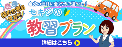 自分の進路に合わせて選べる！セキジの教習プラン